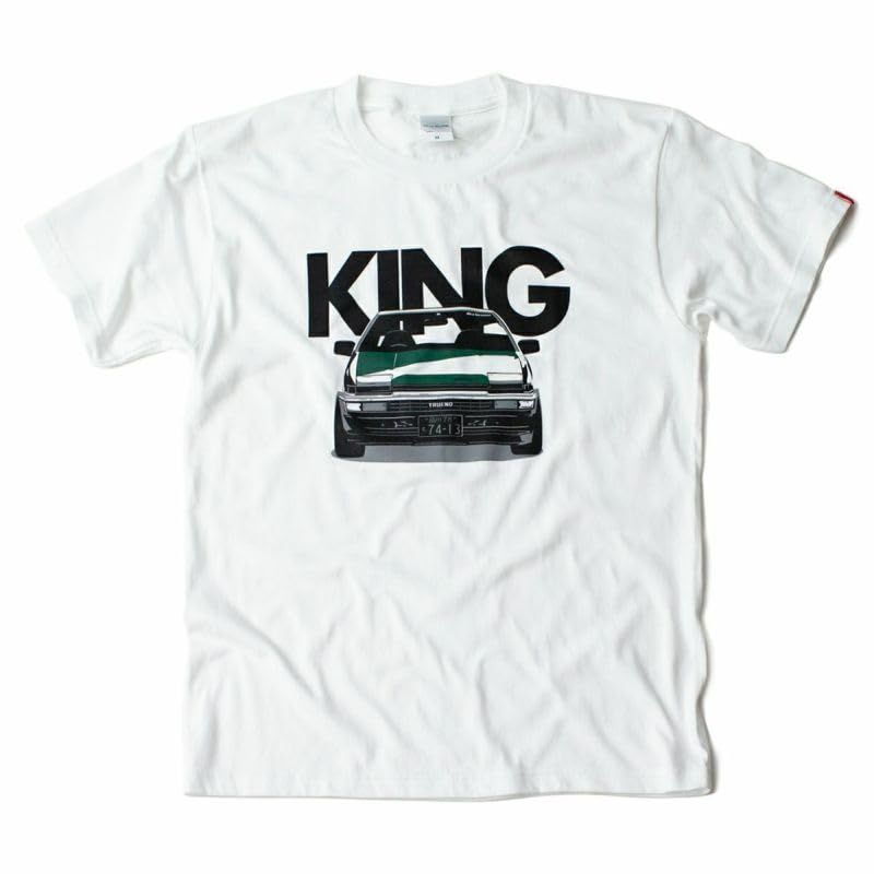 新品 [Motorimoda] 土屋圭市 Keiichi Tsuchiya KING Tシャツ キング ドリフトキング AE86 (L ホワイト)