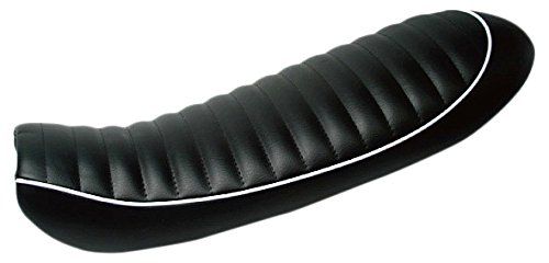 新品 HEAVEN'S FTR223用 クラシックフラットシート パイピングホワイト タックロール ブラック FTR02-BK-PW-C