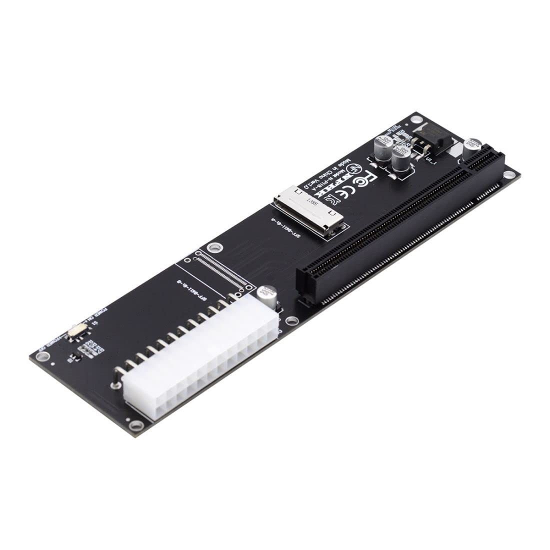 ChenYang Oculink SFF-8611/8612 8i - PCI-E 16X PCI Express拡張カードアダプター ATX 24ピン電源付き 外付けグラフィックスカード&SSD用
