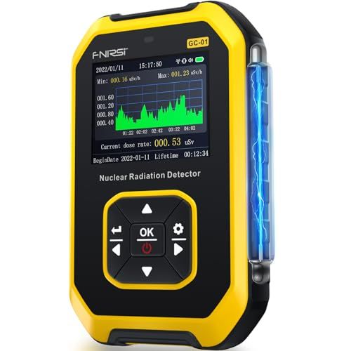 FNIRSI GC-01 放射線測定器 ガイガーカウンター 充電式 高精度 放射能測定器 水質検査 USB対応 ポータブル X線・β線・γ線測定 警報機能 核廃水危機対策 Type-C給電 TFT液晶ディスプレイ付き★m