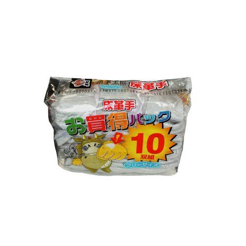 新品 ユニワールド 牛床革手１０双パック（Ｌサイズ） 4910L