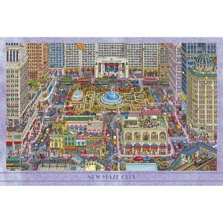 新品 1000ピース ジグソーパズル 迷路探偵ピエール ニュー・メイズ・シティ (50x75cm) 10-1382