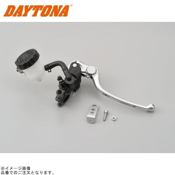 DAYTONA デイトナ 79886 DAYTONA・NISSIN ラジアルブレーキマスターシリンダー 標準レバー 縦型φ17 (ホワイトタンク) ブラック/バフクリアー