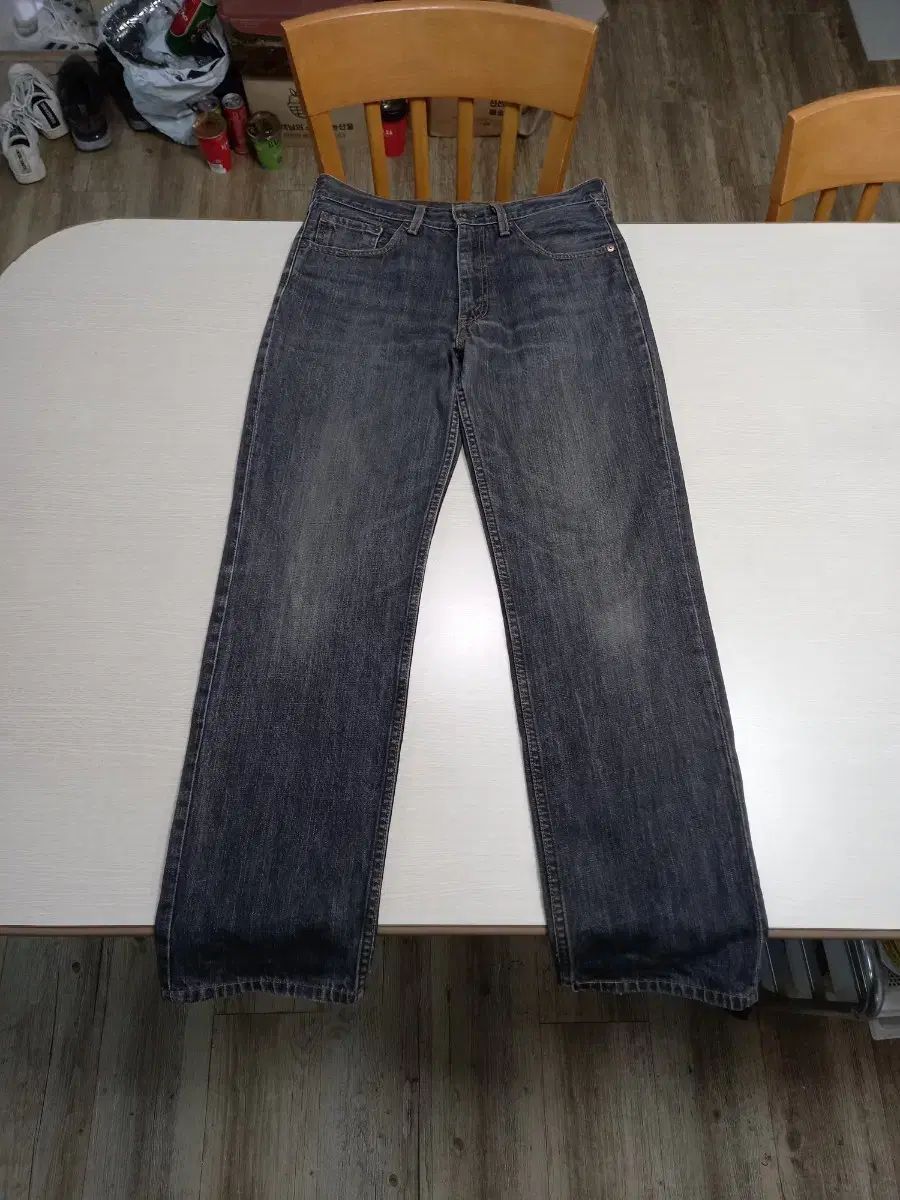 31-32 LEVI'S 502 Jap ストレートジーン ダークグレー 32-412