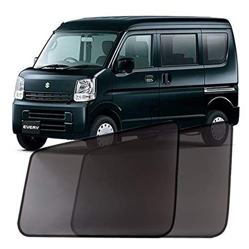 エブリイ バン ワゴン 網戸 DA17V DA17W (H27/2?) メッシュスクリーン ウインドーネット 日除け 虫除け 防虫ネット 車用網戸 フロント用左右2枚セット エブリィ エブリー スズキ互換品ts 034658b6