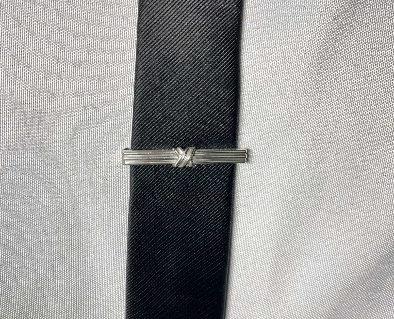 美品 Tiffany ティファニー シグネチャークロス ストライプライン