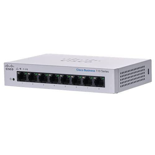シスコシステムズ (Cisco) スイッチングハブ 8ポート ギガビット 金属筐体 設定不要 静音ファンレス 国内正規代理店品 法人向け 制限付きライフタイム保証 CBS110-8T-Dma 20a3bfdf