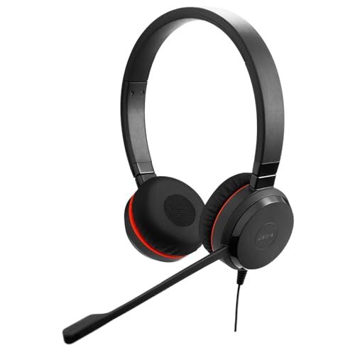 【2026年モデル】Jabra ヘッドセット Evolve 20 SE MS Stereo USB C/A 両耳 有線 ヘッドホン マイク付き ステレオ USB-C/USB-A接続【メーカー2年き】 軽量 ノイズキャンセリング 一日中快適なレ 1f213e8b