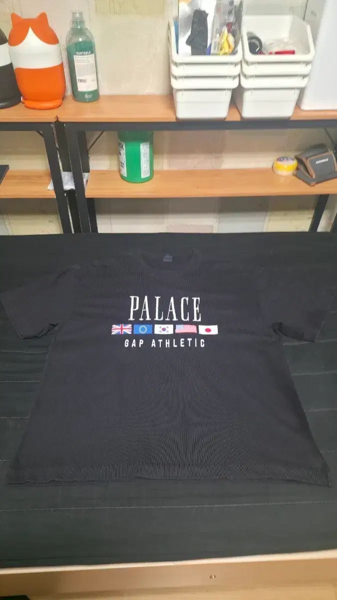 PALACE × GAP ヘビー ジャージ Tシャツ ブラック - 24SS XL