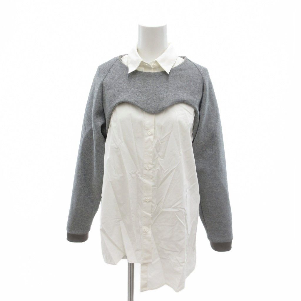 アメリヴィンテージ Ameri VINTAGE HEART CUTTING DOCKING TOP シャツ