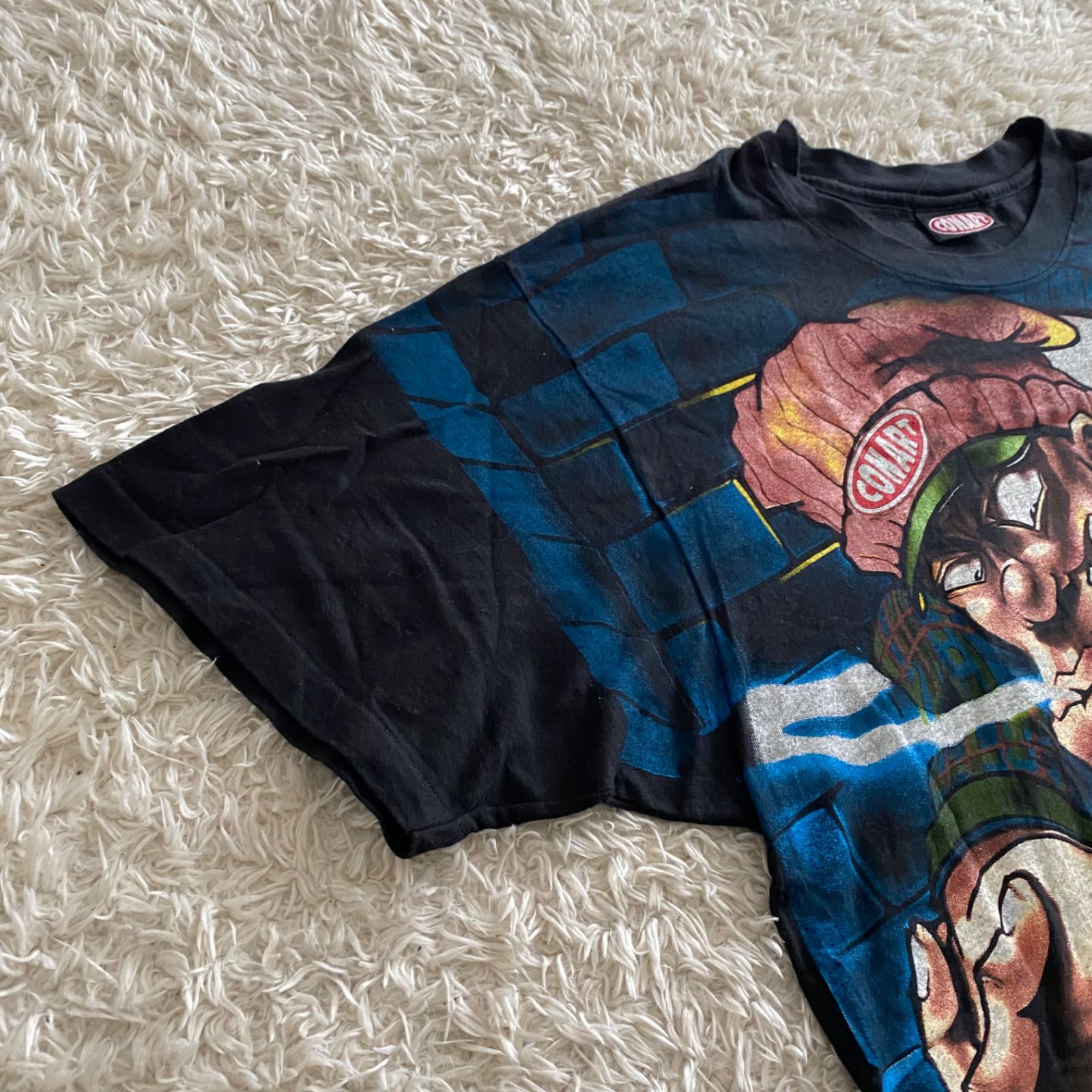 ほぼデット！90s CONART 両面グラフィックプリントTシャツ 1993年製 