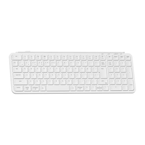 【国内正規品】Keychron B2 Pro 超薄型96% Bluetooth/2.4GHzワイヤレス キーボード（テンキー付き） JISレイアウト かな印字なし ZMK Launcher対応 Mac/Windows/Linux兼用 ホワイト 76997648