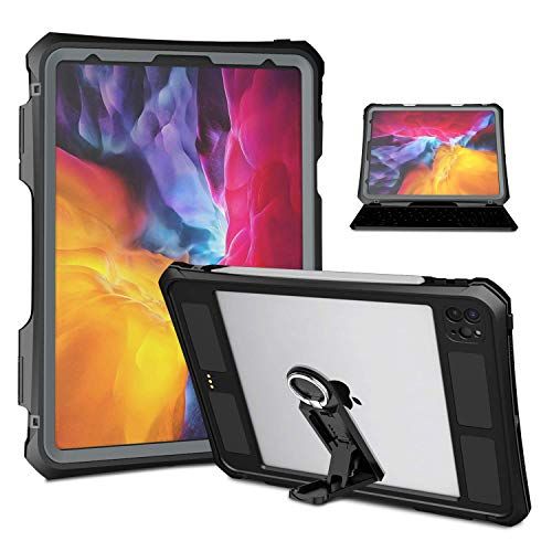 iPad pro11防水ケース2020/2021/2022発売アイパッドプロ11インチカバー IP68 防水規格 軽量 薄型 耐衝撃 水場 全面保護 安心感 スタンド機能付き ストラップ付き スタンド機能 アウトドア お風呂 プールA2228 26863b32