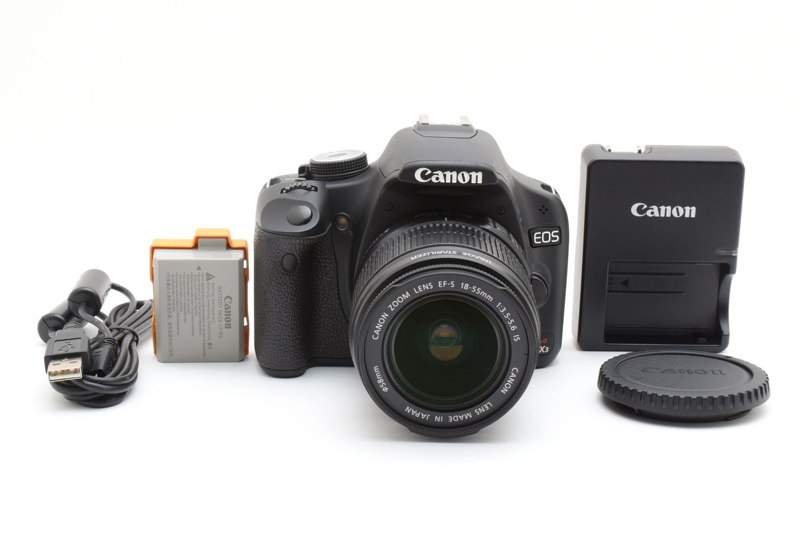 ★美品★ ショット数 1550回 キヤノン CANON EOS Kiss X3 + EF-S 18-55mm F3.5-5.6 IS #1998