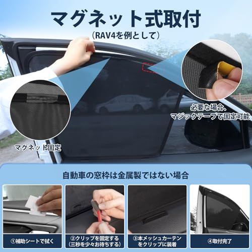 CARTIST スバル フォレスター SK系専用 メッシュカーテン 6枚セット 簡単取付 マグネット式 遮光 UVカット 断熱 車中泊 日よけts e3bb3277
