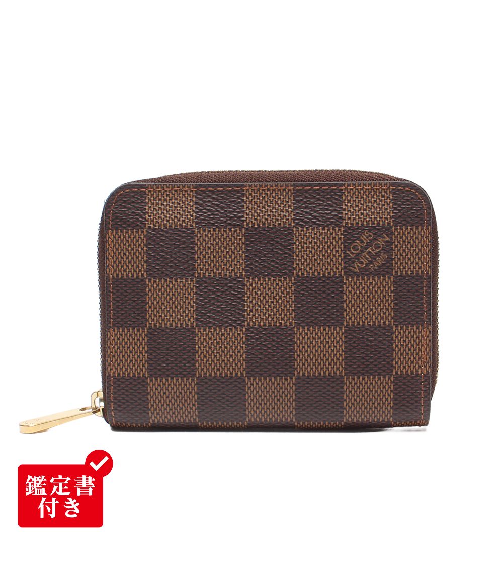 美品 ルイ・ヴィトン コインケース ジッピーコインパース ダミエ N63070 レディース メンズ LOUIS VUITTON