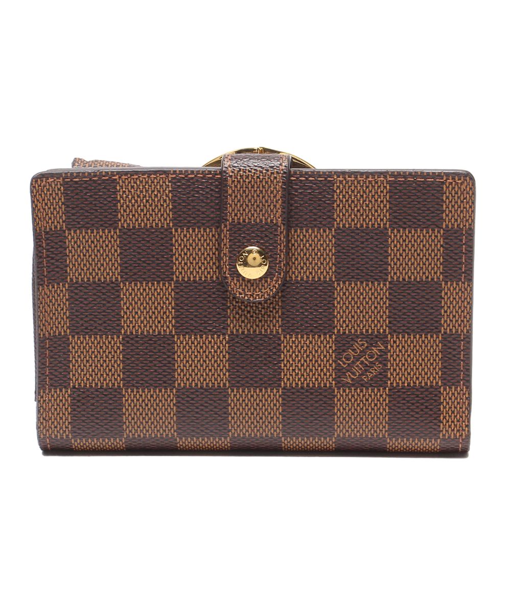ルイ・ヴィトン 二つ折り財布 がま口 ポルトフォイユ ヴィエノワ ダミエ N61674 レディース LOUIS VUITTON