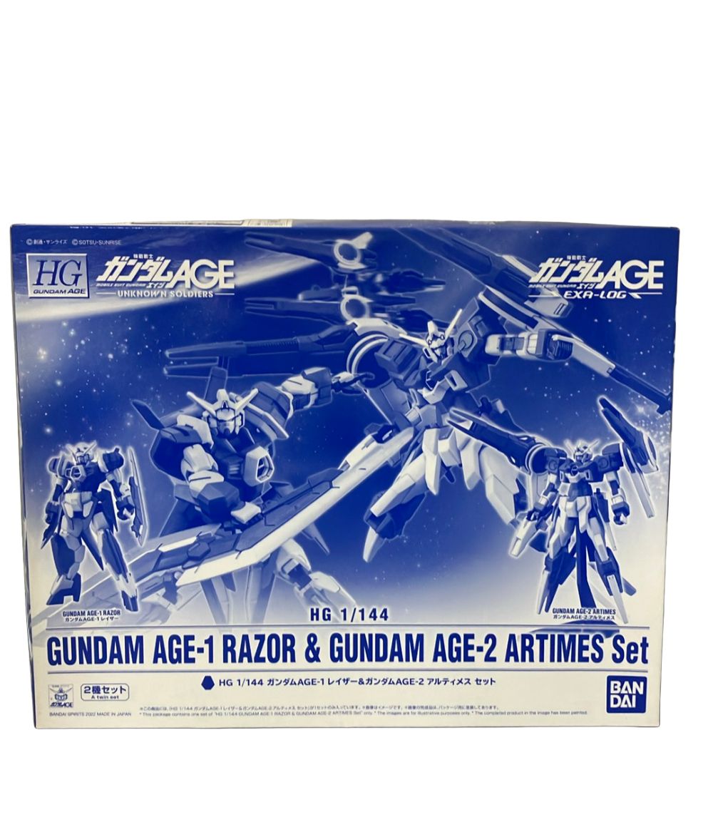 バンダイ 機動戦士ガンダムAGE HG 1/144 ガンダムAGE-1 レイザー＆ガンダムAGE-2 アルティメスセット プラモデル