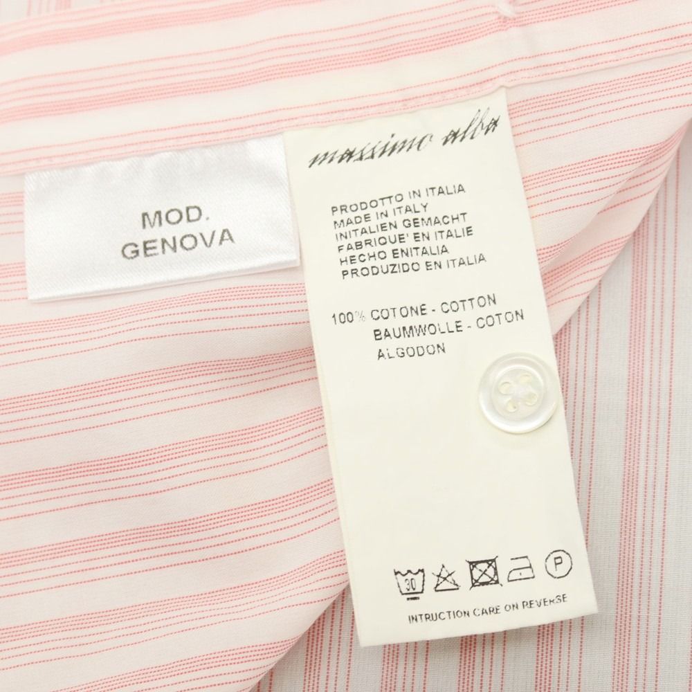中古】マッシモアルバ massimo alba コットン ストライプ レギュラー