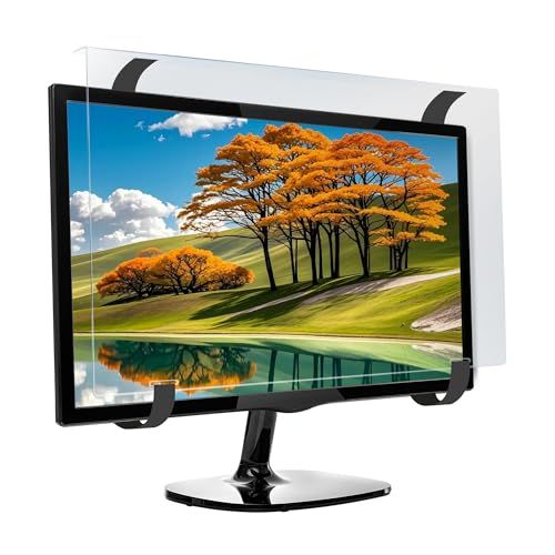 マモリス モニター保護パネル 27インチ ブルーライトカット率高水準 PCモニター 液晶画面保護 破損防止 アクリル 台湾製 目に優しい 耐衝撃 高硬度 固定ベルト付き PC27(沖縄・離島の方不可) 5136e1e9