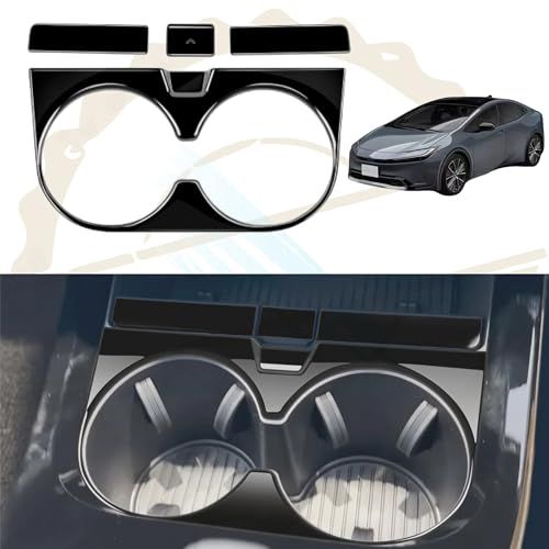 適用新型プリウス60系アクセサリー センターコンソールカップホルダーパネルカバー ドレスアップ カスタム内装パーツ ピアノブラック(沖縄・離島の方不可) 8fa61c87