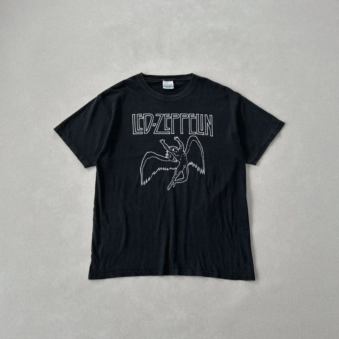 00s レッドツェッペリン バンドTシャツ L ヘインズ コピーライト2004