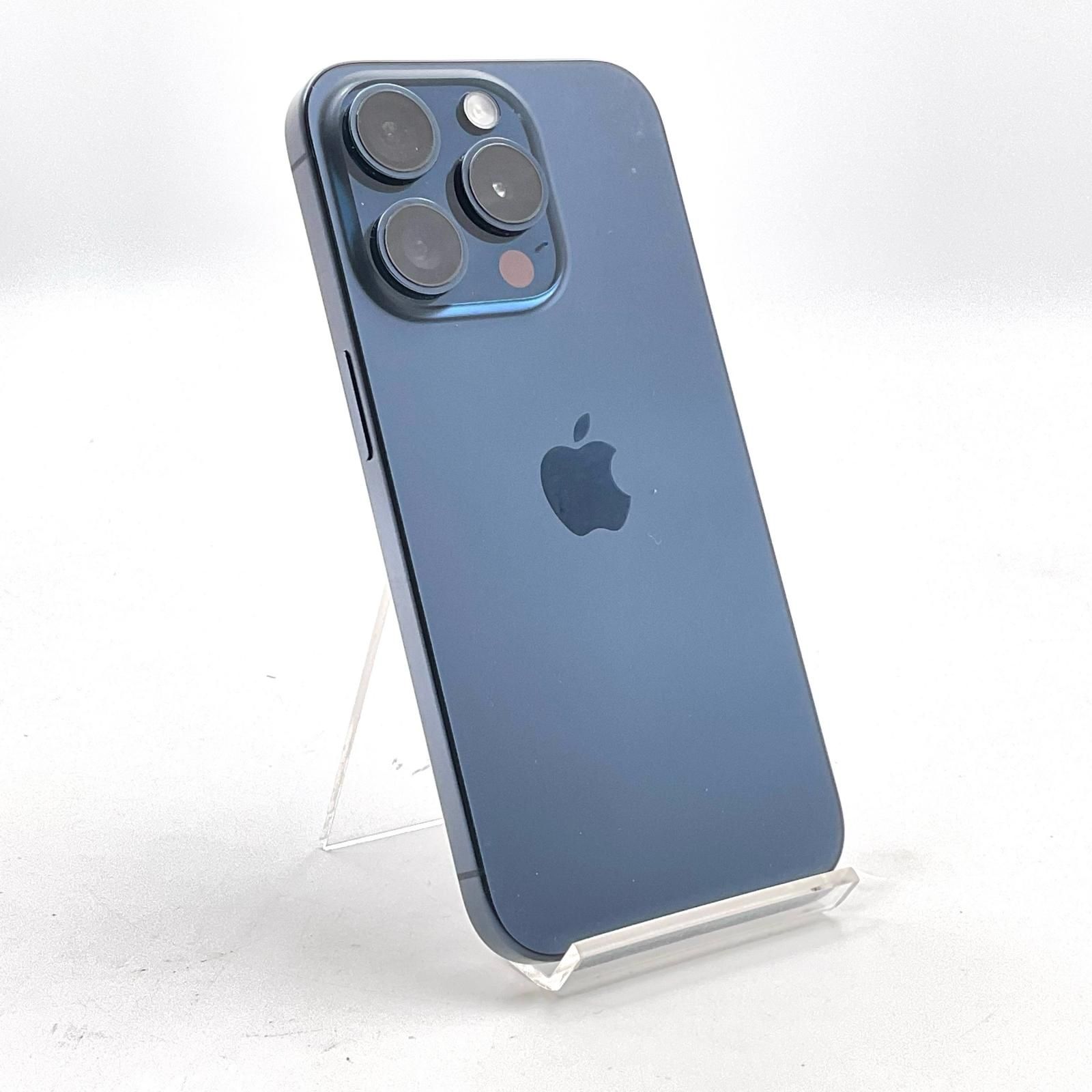 【全額返金保証】【最速発送】 iPhone 15 Pro 256GB ブルーチタニウム Softbank SIMフリー 白ロム 動作確認済 89%