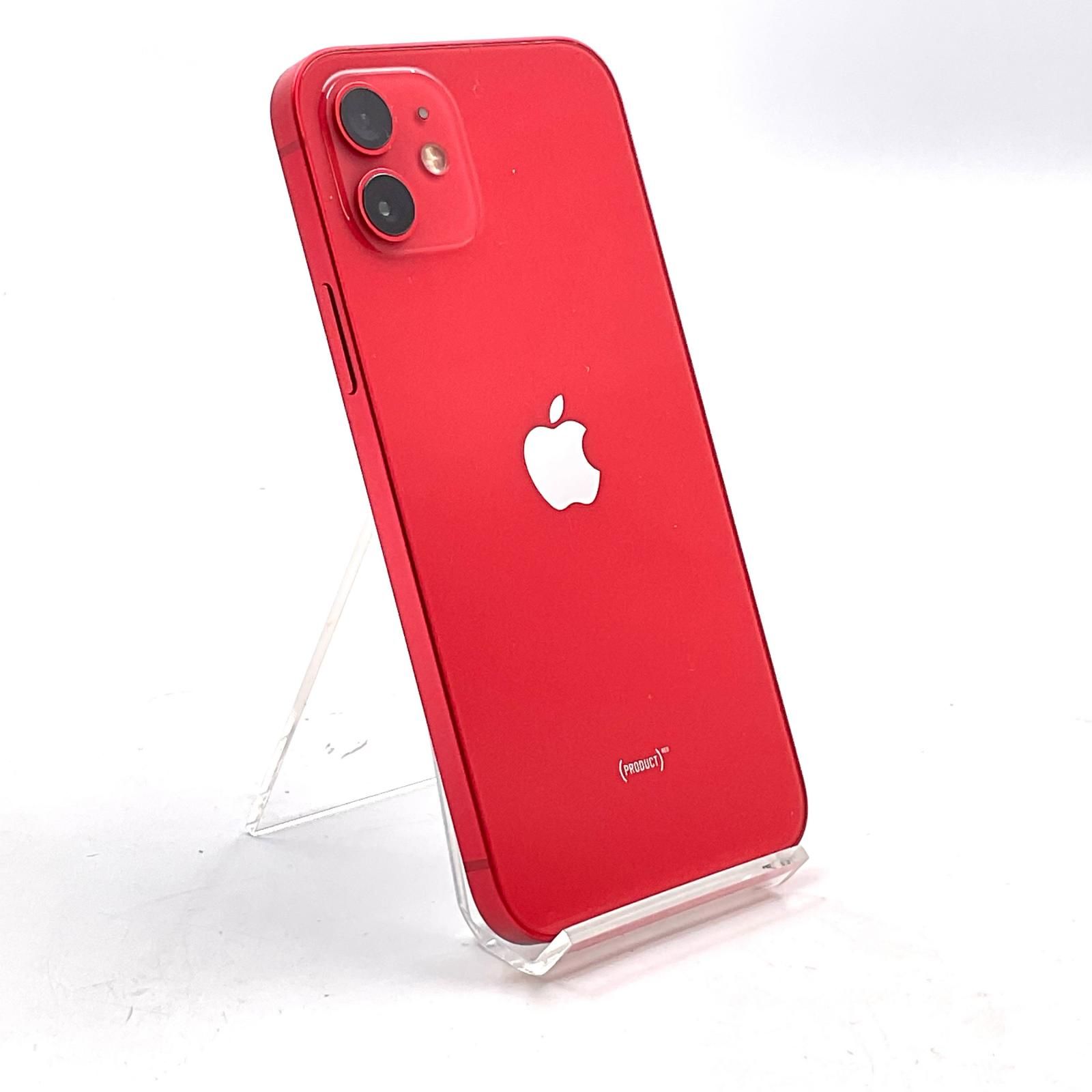 【全額返金保証】【最速発送】 iPhone 12 128GB (PRODUCT)RED Softbank 白ロム 動作確認済 79%
