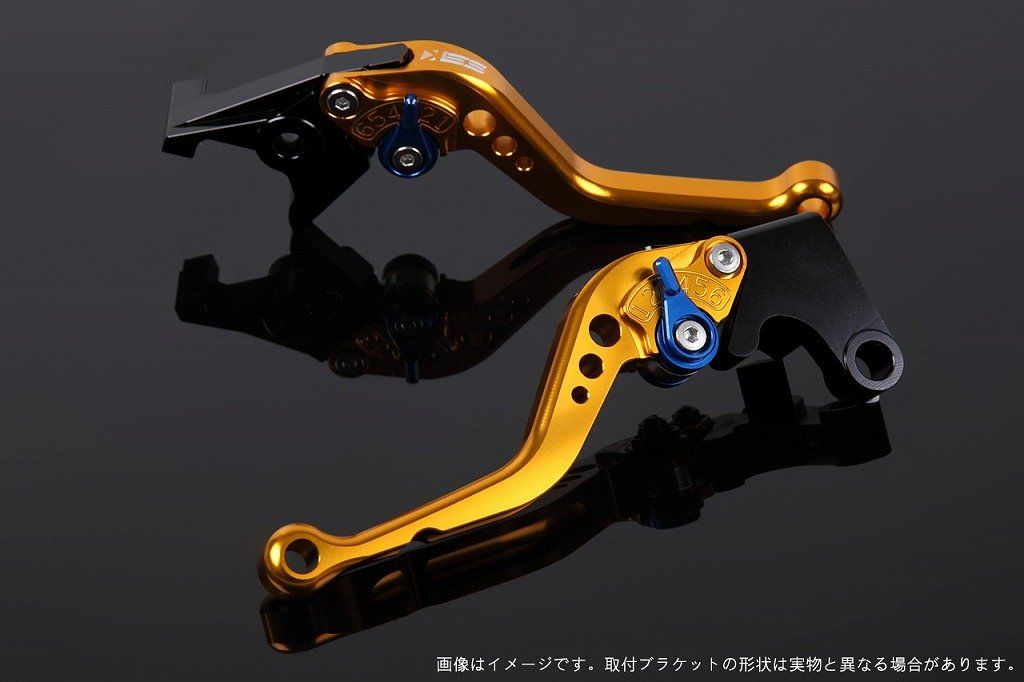 新品 SSK スピードラ アジャストレバーセット スタンダードショート レバー本体カラー:ゴールド アジャスターカラー:ブルー SUZUKI GSX-S125/GSX-R125 2017-2019