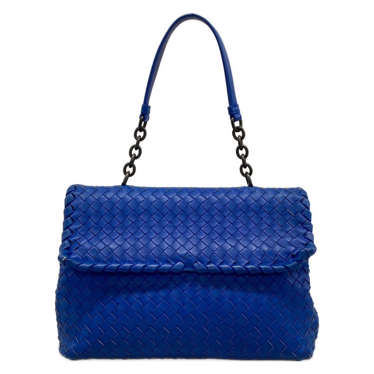 BOTTEGA VENETA(ボッテガヴェネタ) ハンドバッグ オリンピア ブルー チェーンショルダー レザー