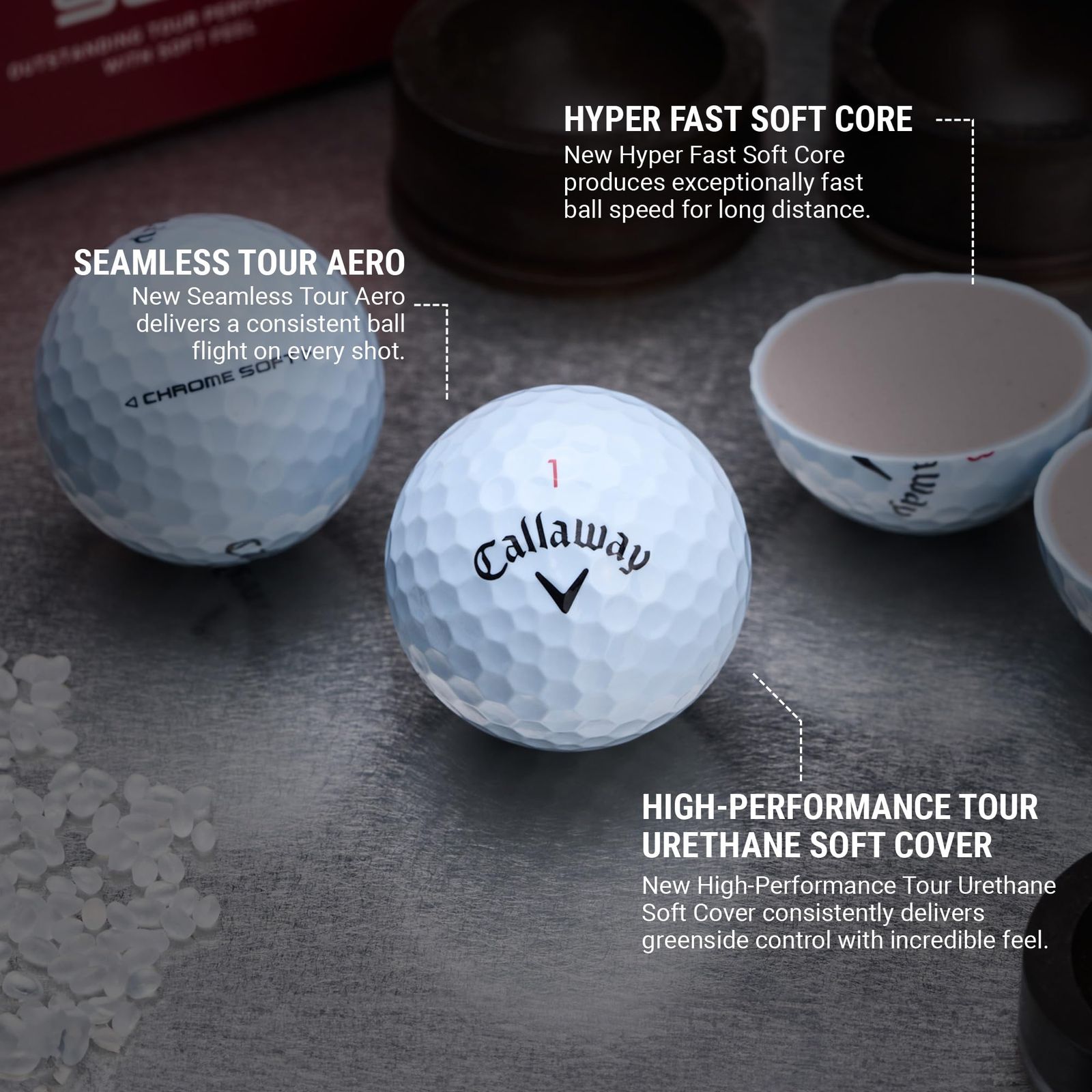 キャロウェイ(Callaway) ゴルフボール CHROME SOFT 24 1ダース(12個