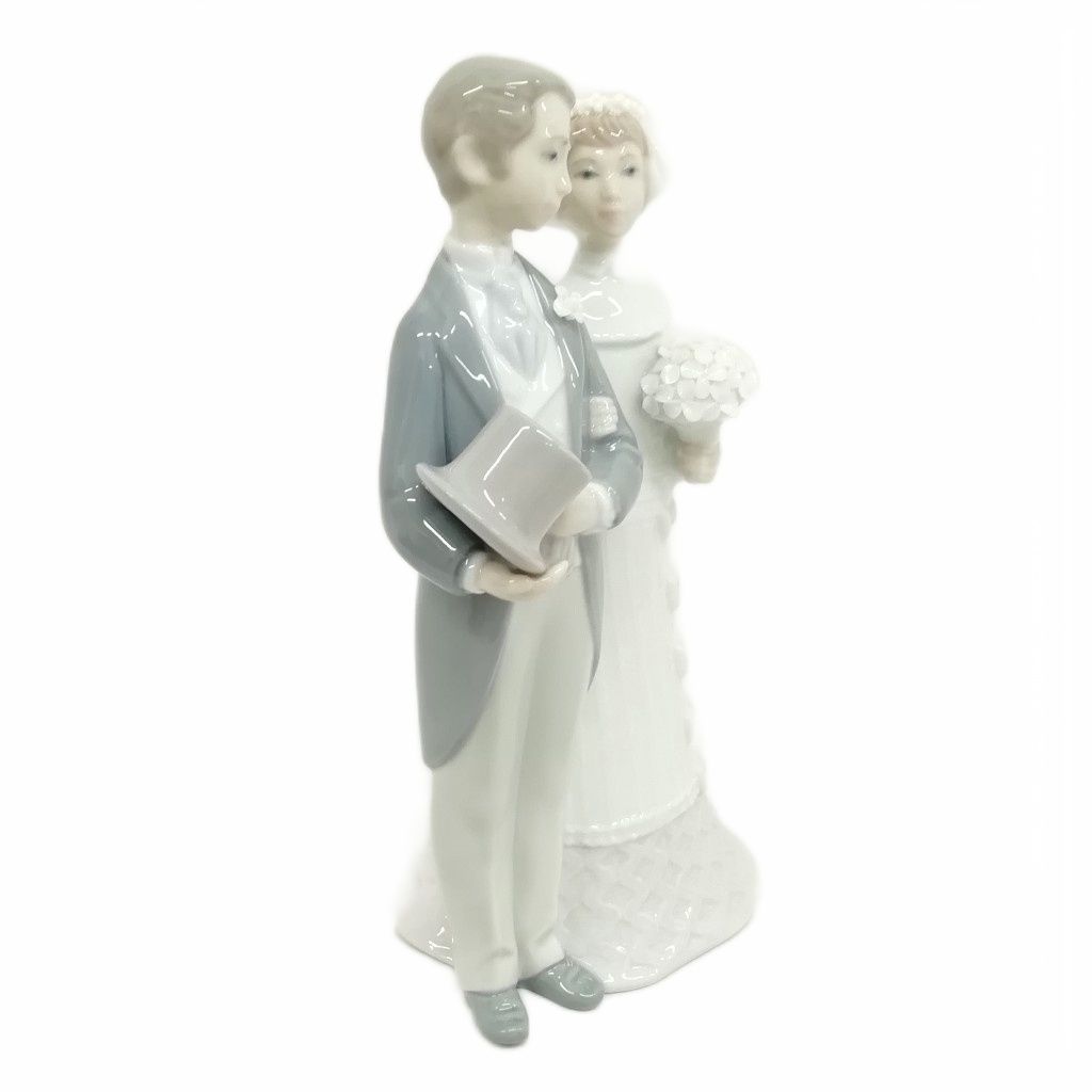 リヤドロ　ウエディング　　4808 絶版品　希少 リヤドロ LLADRO 4808 新郎夫婦 ウェディング 結婚式 フィギュリン