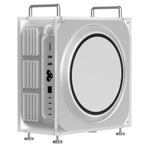 Geekria シャーシ スタンド アップル Apple Mac スタジオ M1/M2/M4 Max, M1/M2/M3 Ultraに対応 アクリル シャーシ ケース デスクトップ アクセサリ 放熱強化 (フロスト)/ 0ae85d31