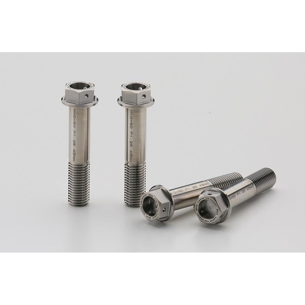 新品 アエラ（Aella） チタンボルト(フロントキャリパーラジアルマウント) M10X50 P1.25(4本) AT-DU013