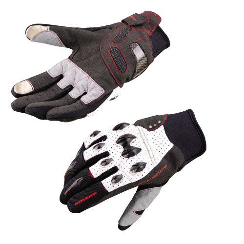 新品 KOMINE(コミネ) GK-114 Protect Leather Mesh Gloves white XL 06-114