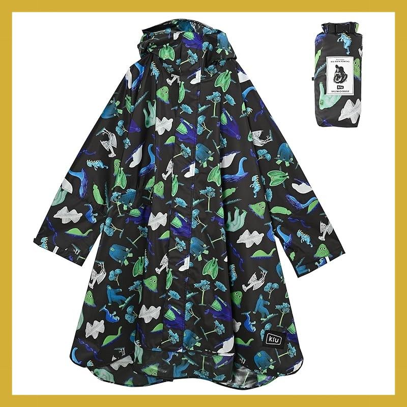 [キウ] スタンダードレインポンチョ 2ND STANDARD RAIN PONCHO - 2ND 防水 撥水 はっ水 耐水 豪雨対応 雨対策 大雨 台風 梅雨 レインコート スリーブポンチョ 雨具 雨ガッパ 雨合羽 袖付き 収納袋 ポケット おしゃれ か 0