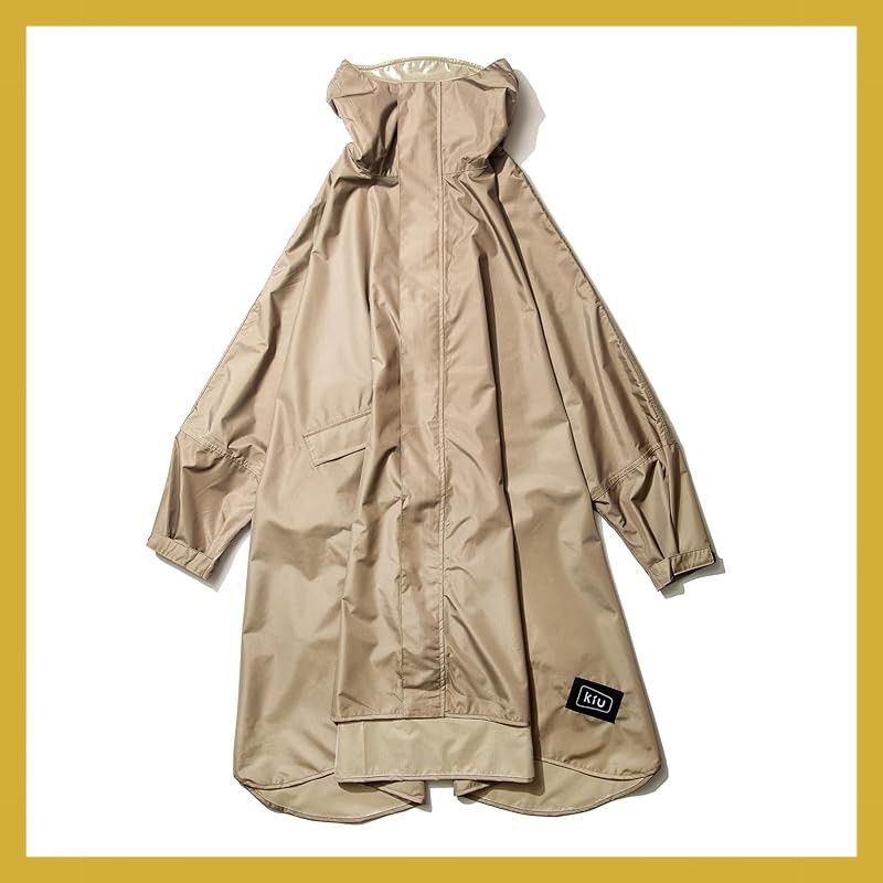 KiU キウ ニュースタンダード レインポンチョ RAIN PONCHO 豪雨対応 雨対策 大雨 台風 梅雨 防災 レインコート ポンチョ 雨具 雨ガッパ 雨合羽 はっ水 撥水 防水 袖付き 収納袋 ポケット アウトドア フェス かわいい おしゃれ 自転車 メ