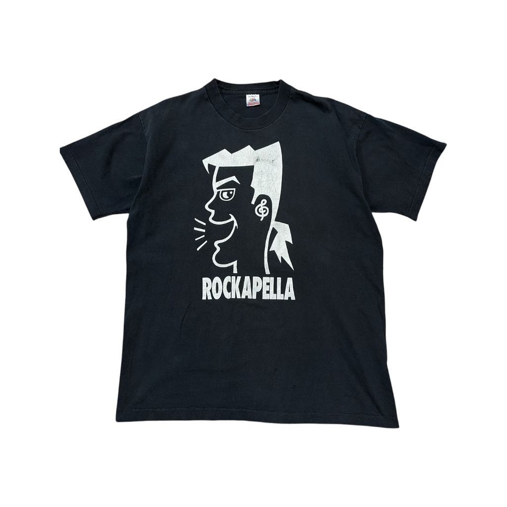 90s USA製 ROCKAPELLA バンドTシャツ ブラック XL ROCK A PELLA シングルステッチ