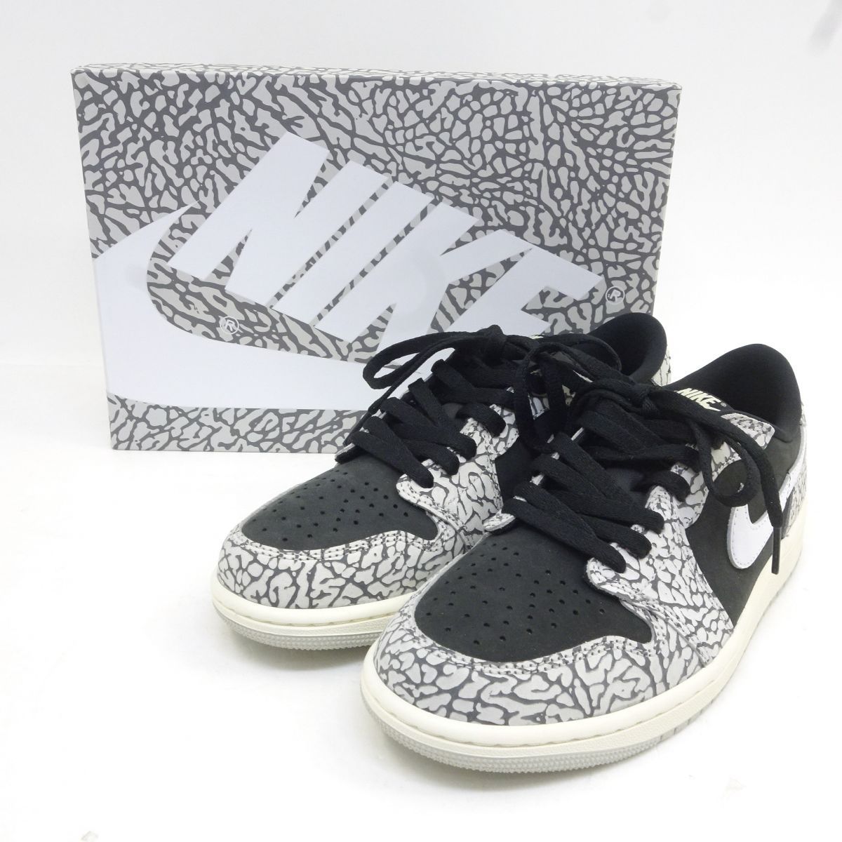 NIKE AIR JORDAN 1 RETRO LOW OG ナイキ エアジョーダン1 CZ0790-001 US7.5 25.5cm 箱有 ※中古