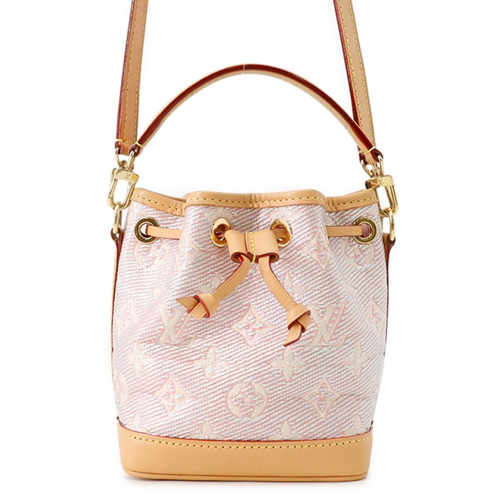 ルイヴィトン ハンドバッグ モノグラム・ラミネーテッド ジャカード ナノ・ノエ M82427 LOUIS VUITTON 2way セール品