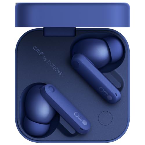 CMF by Nothing Buds Pro 2 ワイヤレスイヤホン Bluetooth 5.3【最大43時間再生 IP55 防水 ノイズキャンセリング ANC LDAC 6マイク ChatGPT対応】 HDマイク搭載 2024年度グッドデザイン賞受賞 ブe