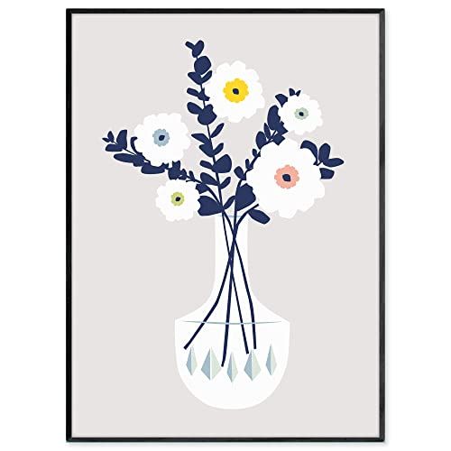 SQIP ポスター アートポスター 絵画 絵 A2 北欧 花 植物 ボタニカル おしゃれ インテリア 花瓶 002 (A2サイズ（ポスターのみ）) 国内発送 cd97fd68