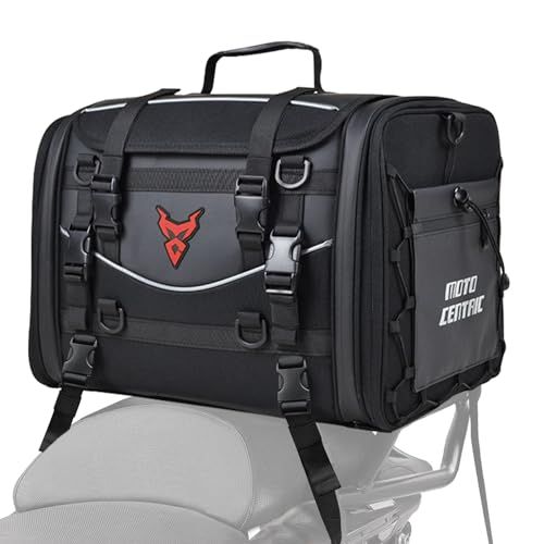MIGHTYDUTY バイク シートバッグ 大容量 45-60L 拡張機能 防水 バイク用 ツーリングバッグ 反射テープ付き 多機能 ショルダーストラップ付き 固定ベルト アウトドア キャンプts 104cc5dd
