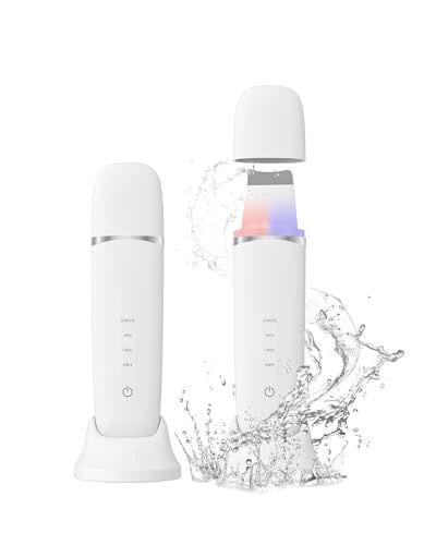 MAXGROOM 美顔器 ウォーターピーリング EMS 超音波ピーリング 赤青光エステ 毛穴ケア 毛穴洗浄 IPX7完全防水 小型 コンパクト 自動電源オフ Type-C充電スタンド 家庭用 男女兼用 ギフト プレゼント 誕生日 人気 クリス c2b25325