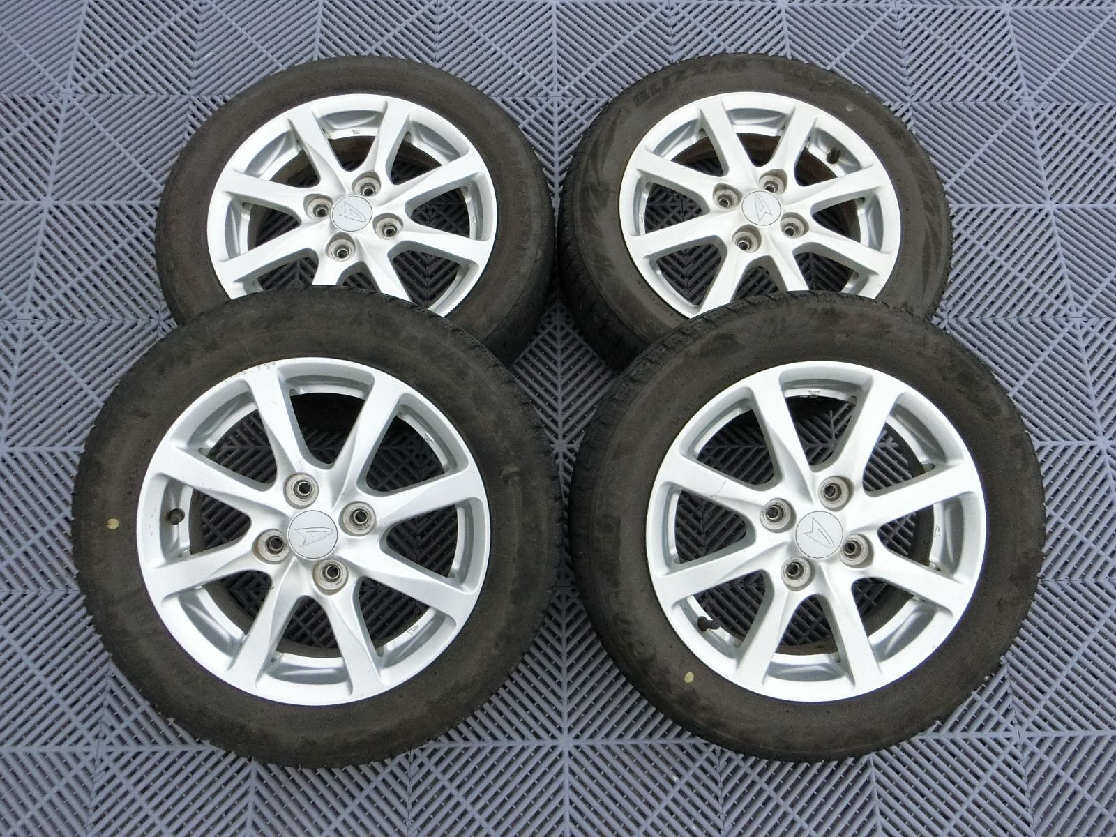 [1004] 送料無料 ダイハツ純正 14インチ アルミホイール 14×4.5J +45 PCD100 ハブ径 約54mm 4穴 4本セット 155/65R14