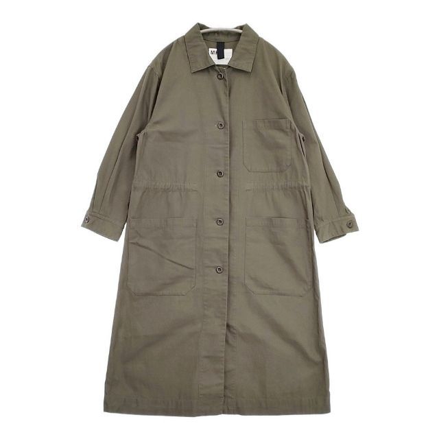 MHL. UNIFORM COTTON LINEN TWILL コートワンピース 595-2158502 コート カーキ レディース エムエイチエル【中古】6-0510M∞