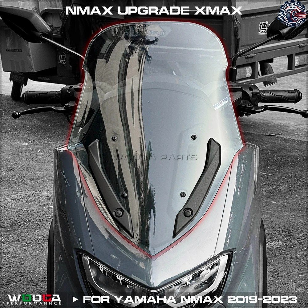# ハイウインドスクリーン ヤマハ NMAX155 NMAX125 2020-2023 NMAX V2 2 ウインドシールド ウインドディフレクター ツーリングウインドスク