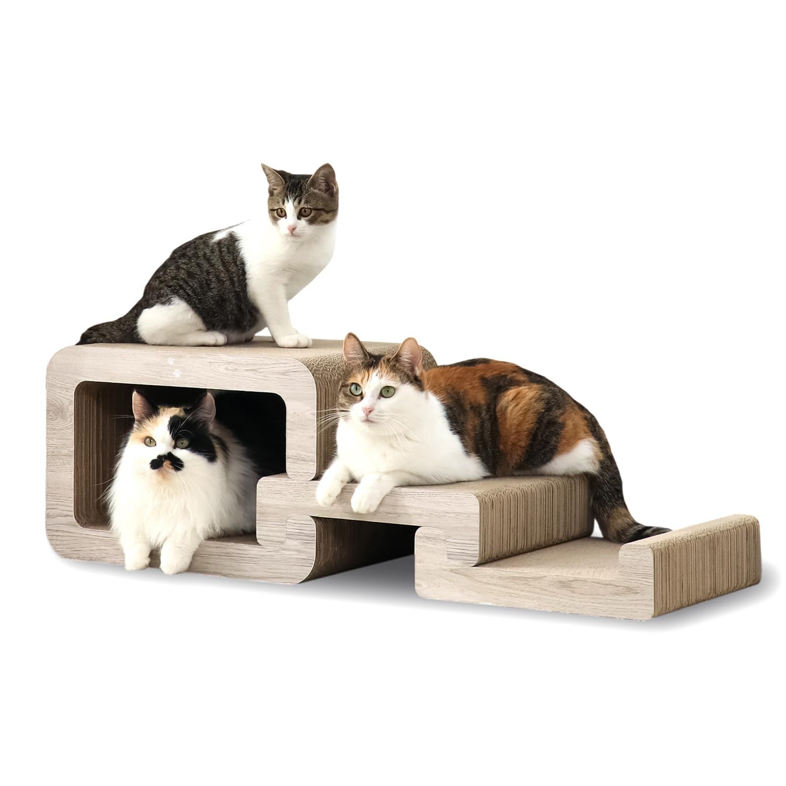 猫壱 バリバリステップ 爪研ぎ ステップ スロープAR