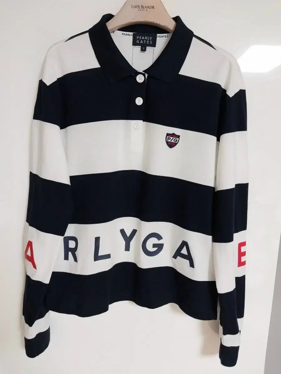 パーリーゲイツ ストライプ カラ Tシャツ 6,047円