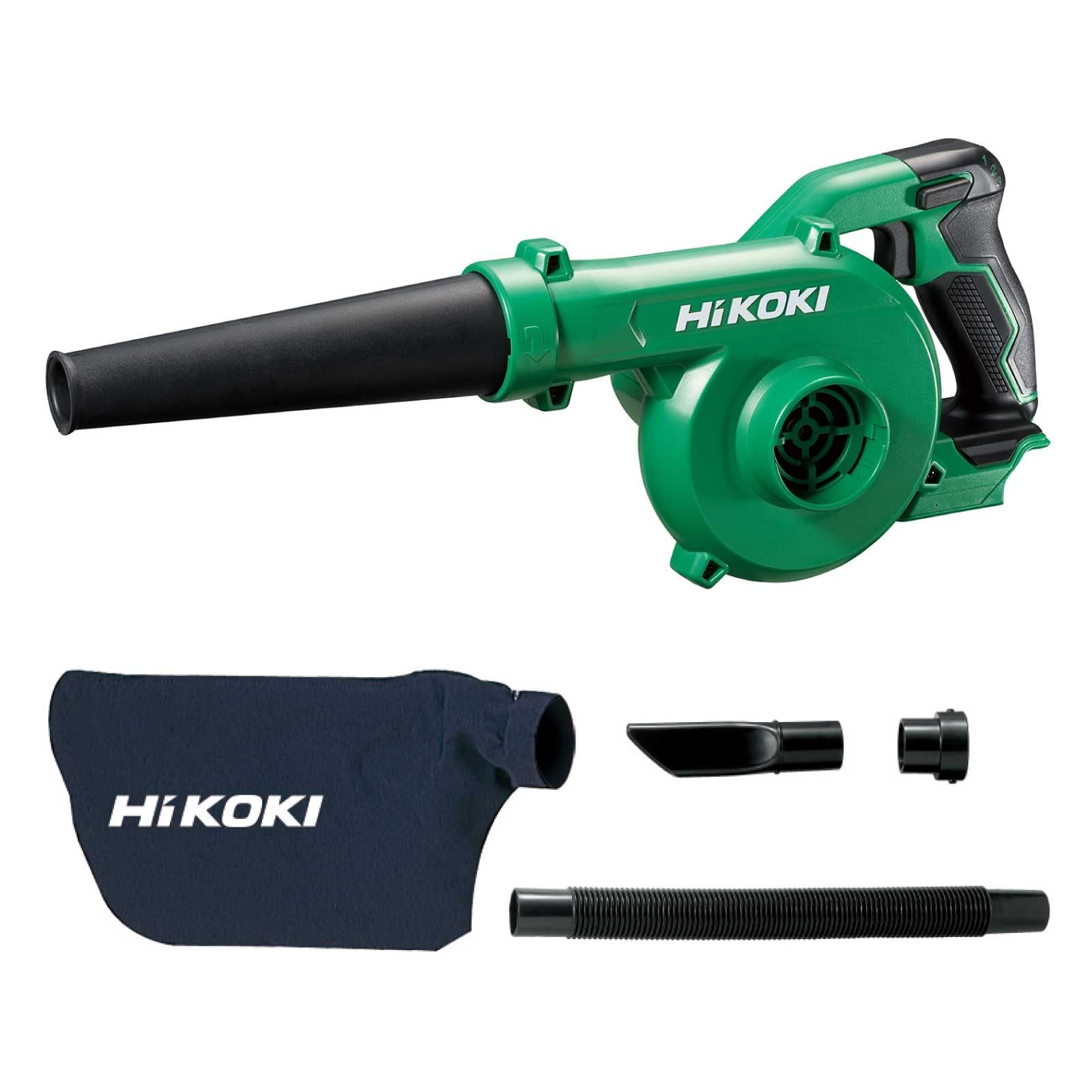 HiKOKI(ハイコーキ) 14.4V/18V充電式ブロワ RB18DC(NN) + ダストバッグ + ホースセット 3点セット/ ff3a074d